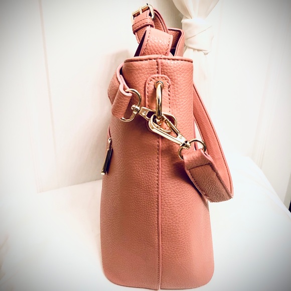 Salmon Pink shoulder/crossbody purse - Picture 7 of 8